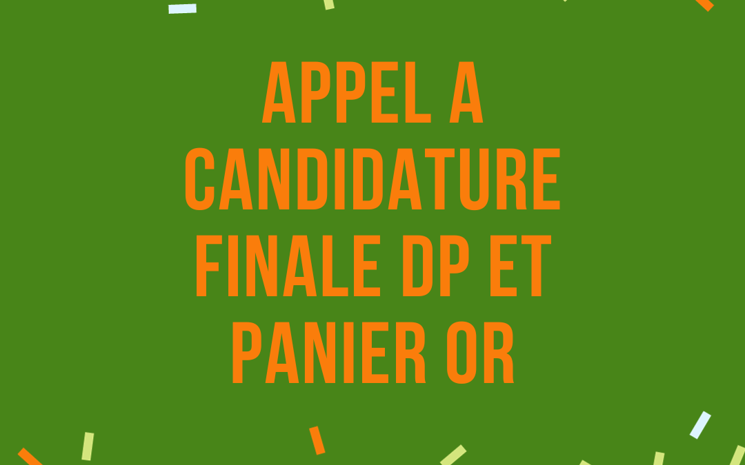 Appel à candidature Finale départementale Challenge Benjamin et Panier d&rsquo;Or